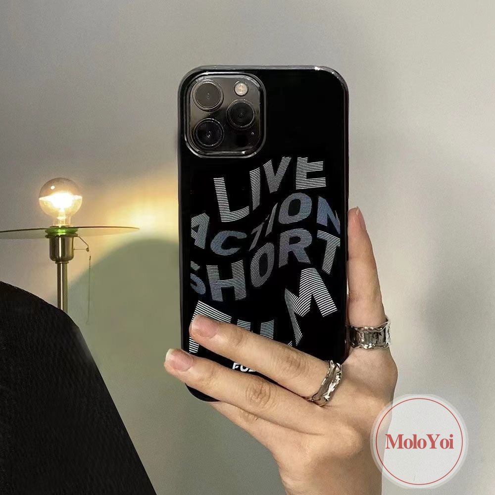 Keren Alfabet Inggris Halus Ponsel Cover Kompatibel Untuk IPhone XR XS X Max11 13 Pro Max8 7 Plus 12 14 Pro Max SE 2020kreativa Roll The Gym Glossy Soft TPU Shockproof Black Case