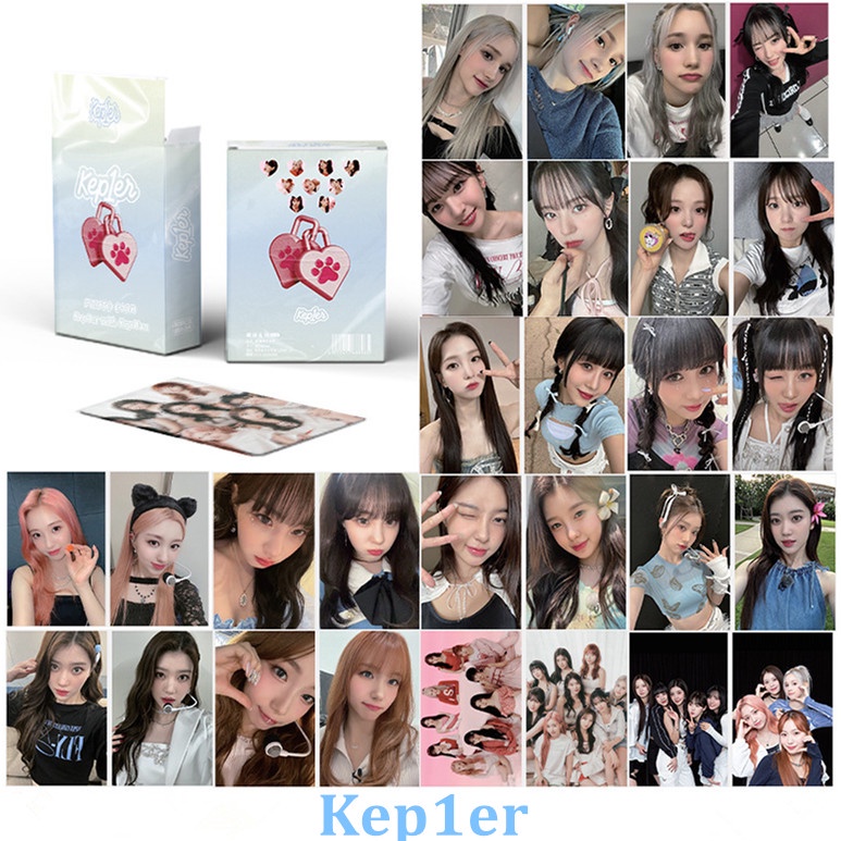 50pcs /box KEP1ER Photocards Album Laser Kartu Lomo KEP1ER Kpop Collection