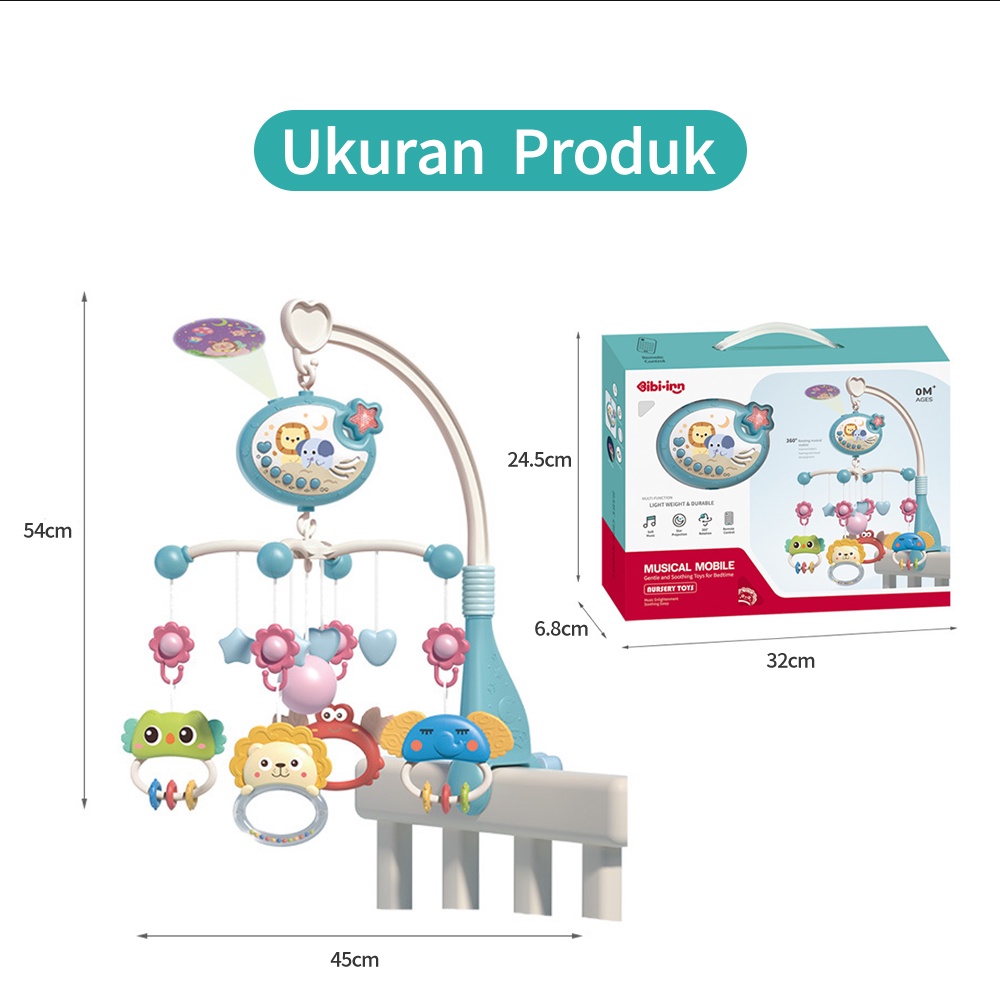 Mumystation Crib Bell Toys/Mainan Tidur Bayi Gantungan Crib Hanging Toys baby bed bell