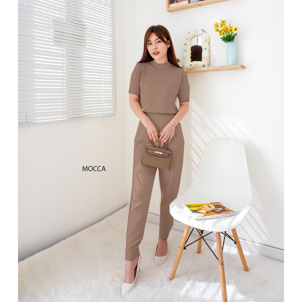 (J95, B102) Atasan dan celana jogger set (dijual terpisah) joger wanita