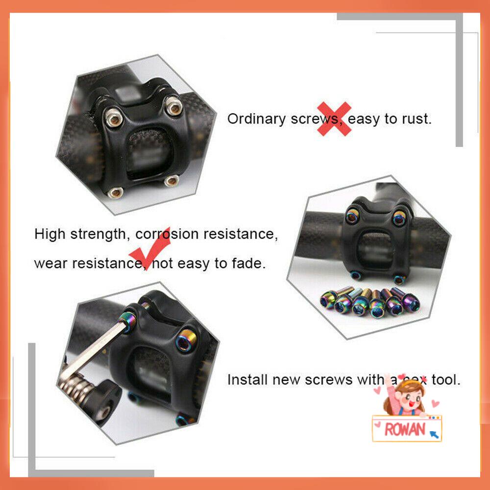 R-FLOWER 6pcs Baut Tetap M5 x 18mm Aksesoris Stainless Steel Bolt Sepeda Batang Sekrup