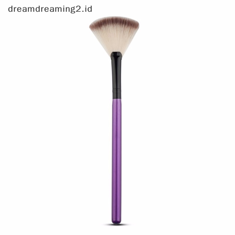 (drea) Kuas Makeup Setengah Lingkaran Lembut Rambut Persia Kuas Foundation Sorot Kecil //