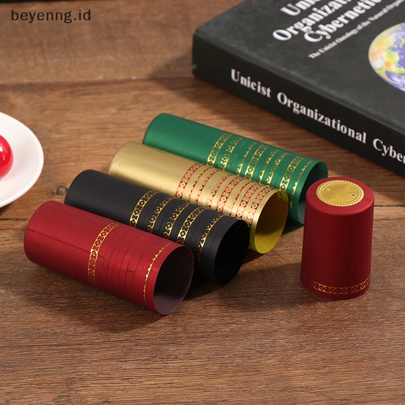 Beyen 10Pcs PVC Heat Shrink Cap Barware Aksesoris Brewing Penutup Segel Botol Wine ID