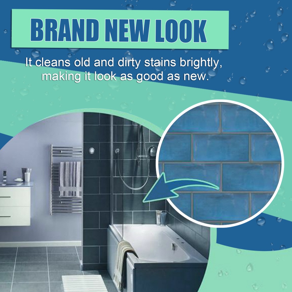 ღ 20g Agen Perbaikan Celah Genteng Tahan Air Tile Refill Grout Pen Mouldproof Filling Agents Tile Reform Coating Mould Cleaner Tile Sealer Repair Glue