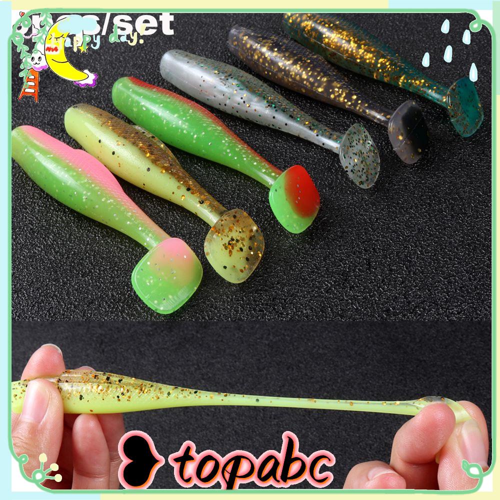 TOP 6pcs/lot Umpan Cacing Pancing Panas Ganda Warna Renang 8cm/4.8g Capuchin Maggot