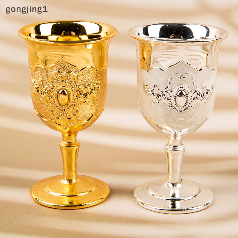 Ggg 30ML Gelas Wine Gelas Champagne Minuman Goblet Cocktail Cup Gold Vintage ID