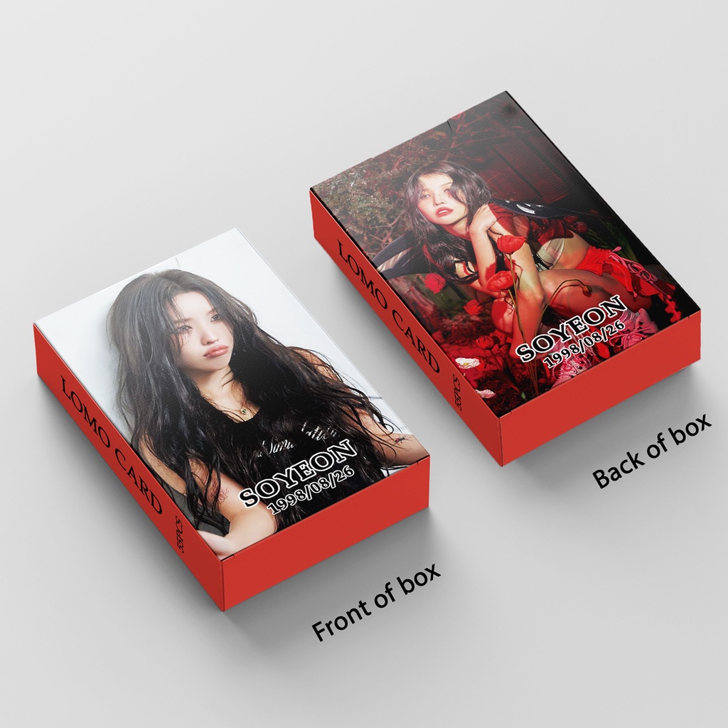 55pcs /box SOYEON (G)I-DLE Photocards Album I FEEL Lomo Cards GIDLE Kpop Postcards