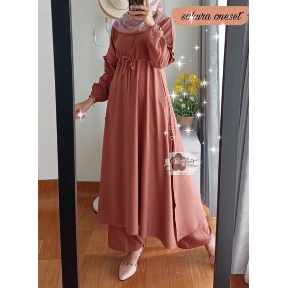 One set Sakura dan Windy ori by  ATHATA 100% ori