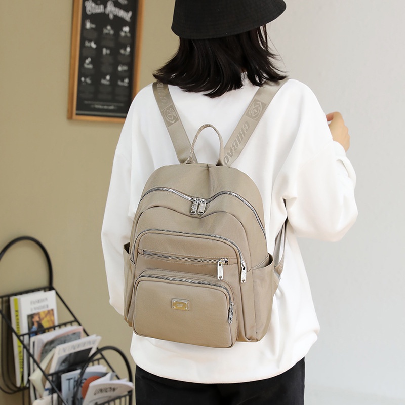 SHOEGALLERY LV0319 Tas Ransel Wanita Polos Import Chibao Korean Style