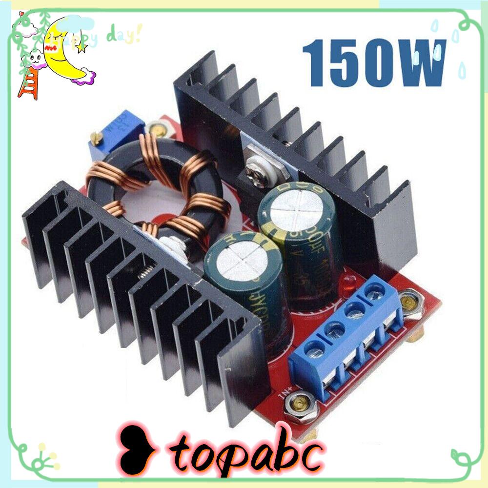 TOP Step Up Boost Converter Adjustable Voltage Regulasi DC 10-32V Ke 12-35V