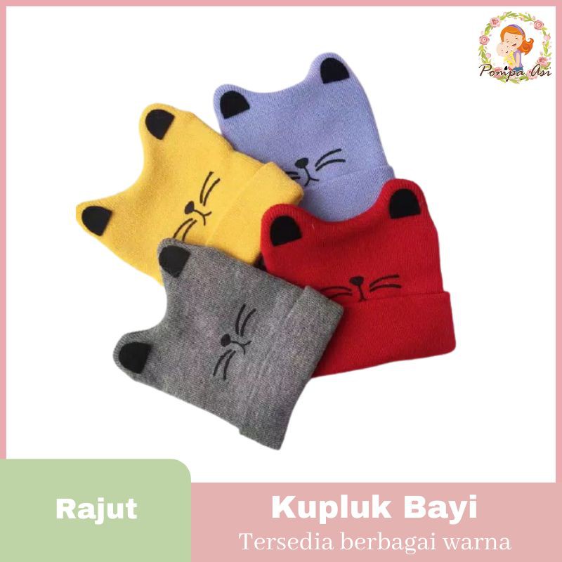 Topi Rajut Bayi / Kupluk Bayi Lucu