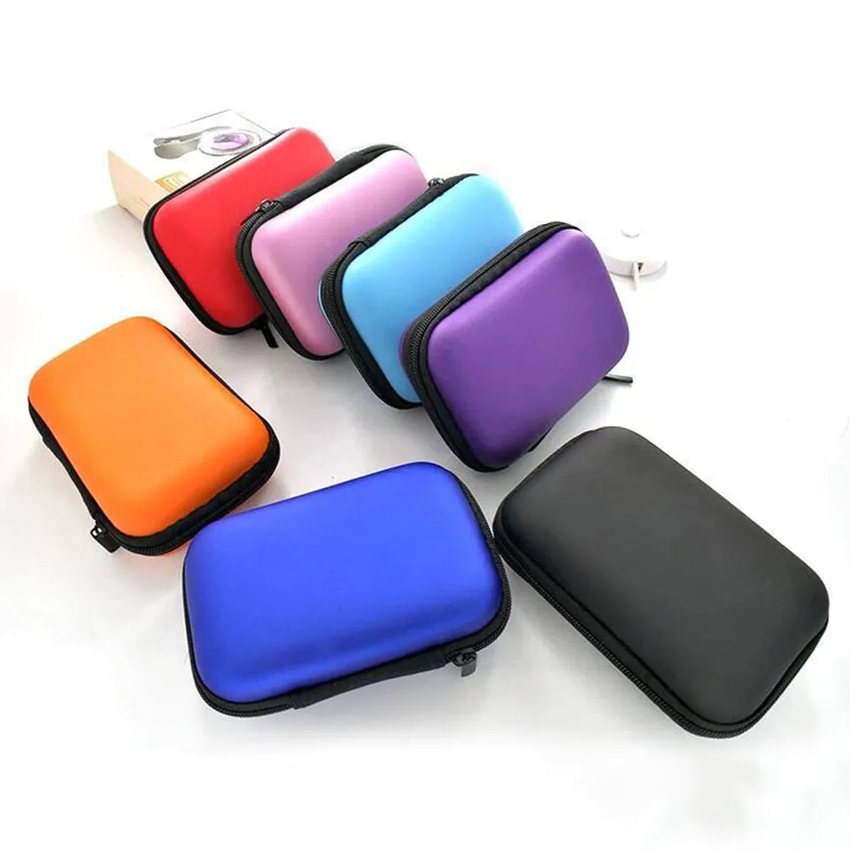 Pouch Earphone Dompet Case Earphone Charger Pouch Lipstik Mini Serbaguna Pouch Earphone