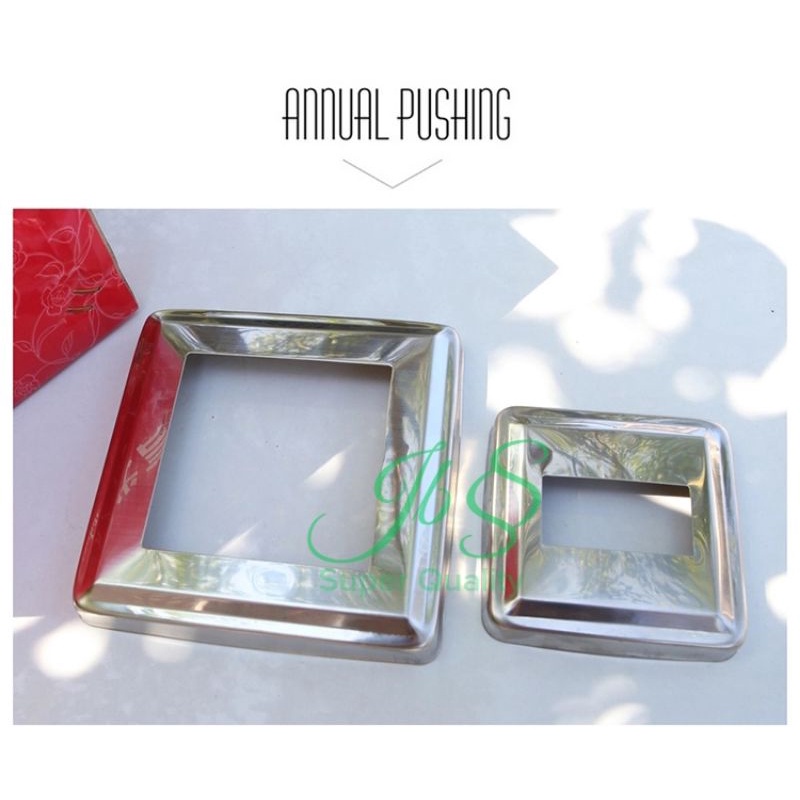 FLANGE/RING KOTAK 40X80MM STAINLESS STEEL 201 PREMIUM