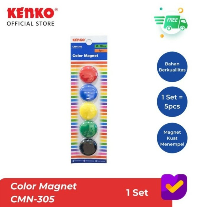 

Magnet Warna / Color Magnet CMN-305 (1 Set Isi 5 Pcs)