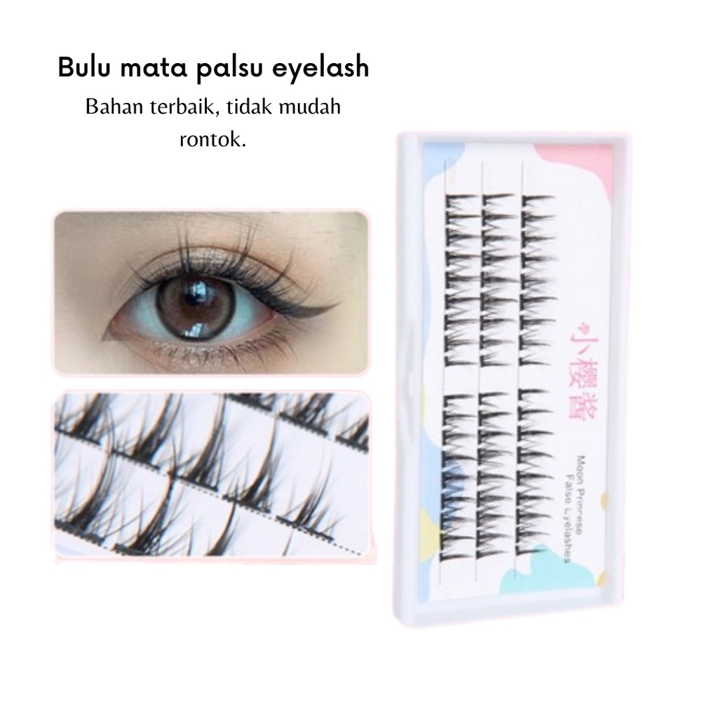 GOS -E409- Bulu Mata Palsu Eyelash Extension - Bulu Mata Tanam - Bulu Mata Palsu Natural