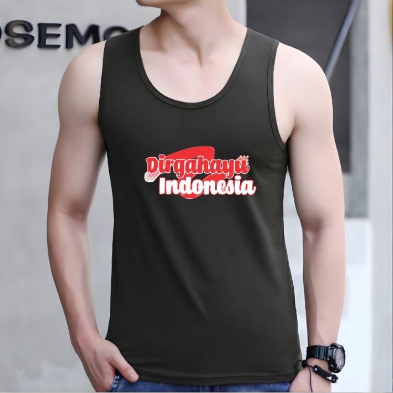 Singlet Pria Dirgahayu Indonesia Baju Singlet Pria Tanktop Pria Cotton