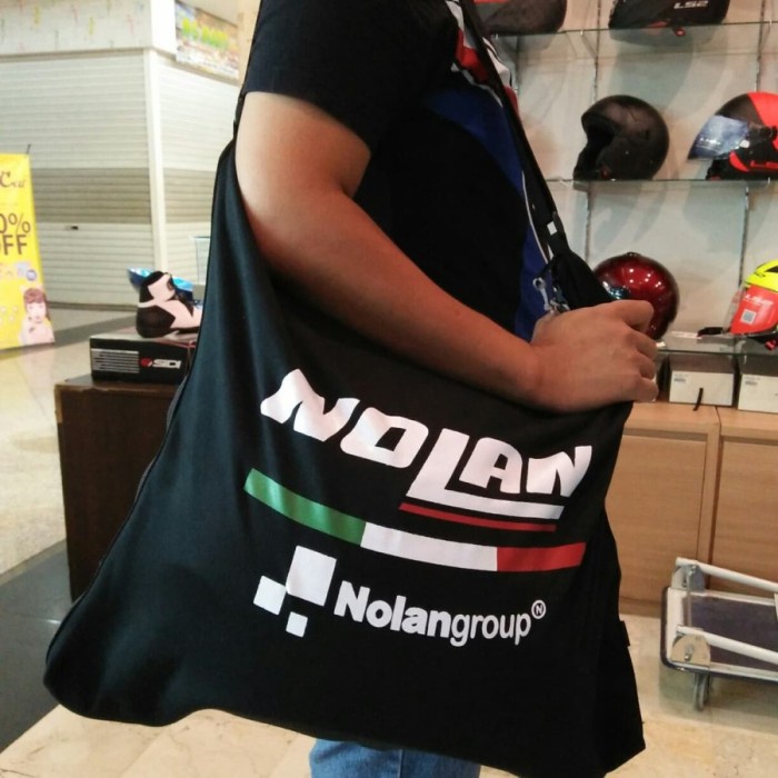 Tas Helm Logo Nolan Model Slempang Bahan Halus