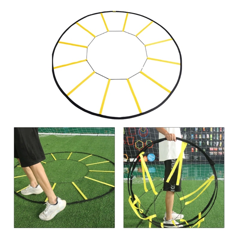 Alat Latihan Kecepatan Tangga Kelincahan Matahari Circle Agility Trainer Untuk Sepak Bola-Tennis