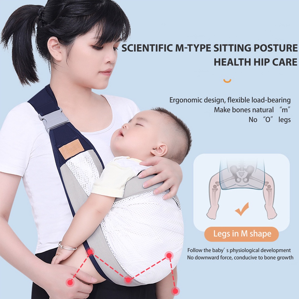 2 In 1 Gendongan Bayi 0-36 Bulan Gendongan Bayi Multifungsi Baby Carrier samping Kain/jaring Depan Carrier