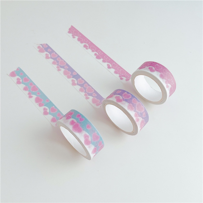 5m Ins Style Dream Heart Diy Tape Scrapbook Dekorasi Tape Perekat Washi Tape