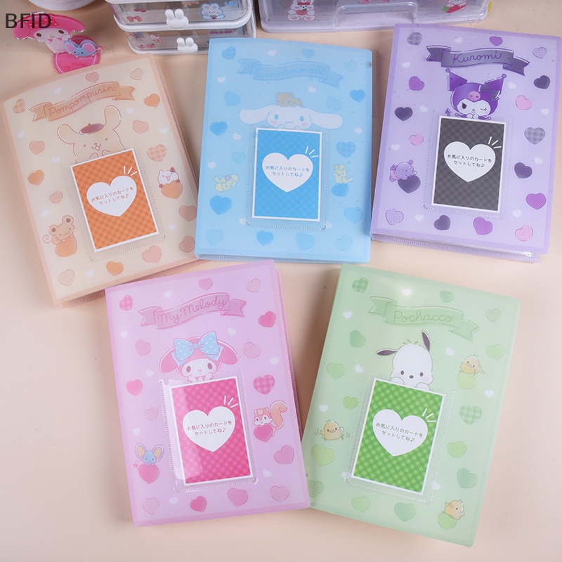 [BFID] Kawaii Sanrio Binder Photocards Cover Anime Kuromi Melody Pachacco Album Foto Kartun Koleksi Buku Scrapbook Card Holder Hadiah [ID]