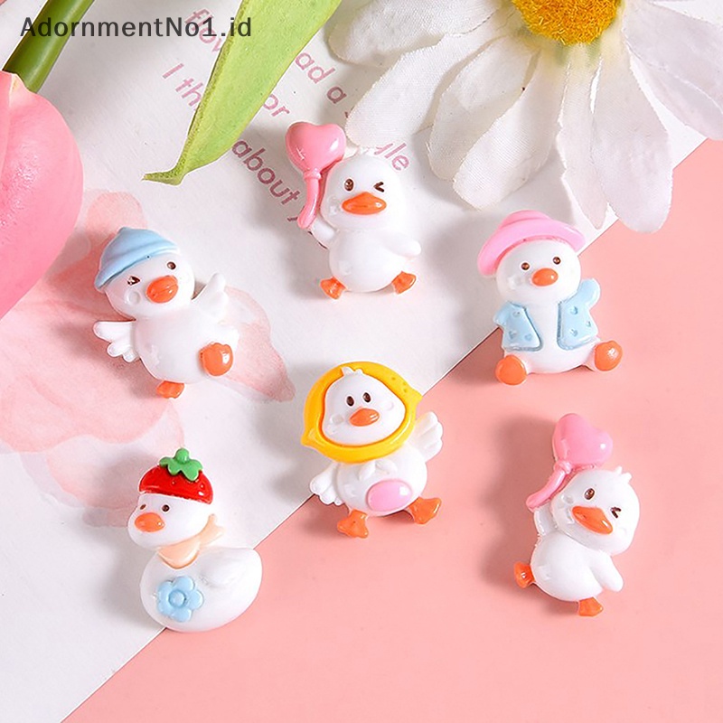 [AdornmentNo1] 10pcs bebek kecil Resin aksesoris kartun lucu Patch aksesoris Diy ponsel Shell jepit rambut perhiasan buatan tangan bahan