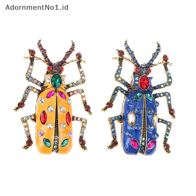 [AdornmentNo1] Enamel Bug kumbang bros untuk wanita musim panas Fashion Pin perhiasan bros Pin hadiah