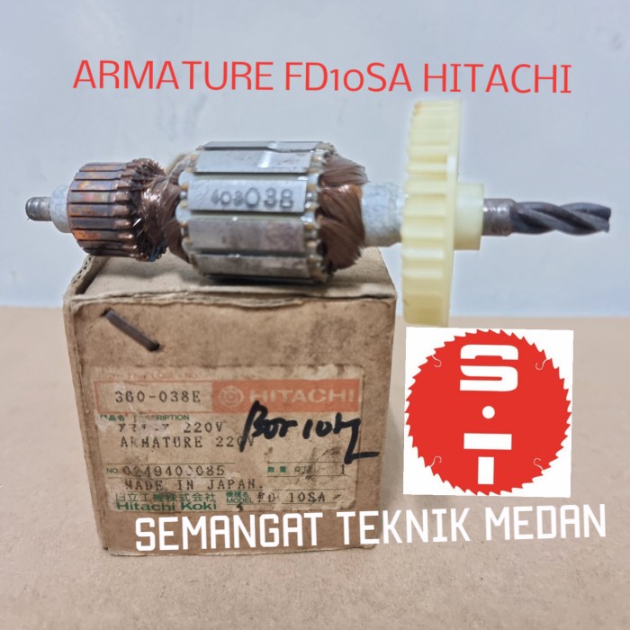 Murah FD10SA ARMATURE ANGKER HAND DRILL BOR TANGAN 10MM HITACHI FD 10 SA KLP895