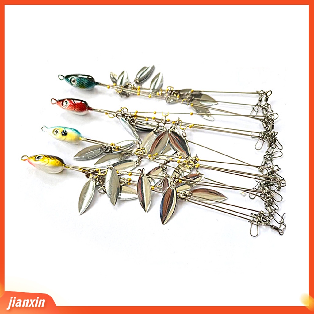 (In Stock) 21g /23cm Umpan Pancing Tajam Kait Desain Simulasi Payet Putar Spinner Stainless Memancing Tahan Air Kepala Rig Umpan Pancing Keras Untuk Pecinta Memancing