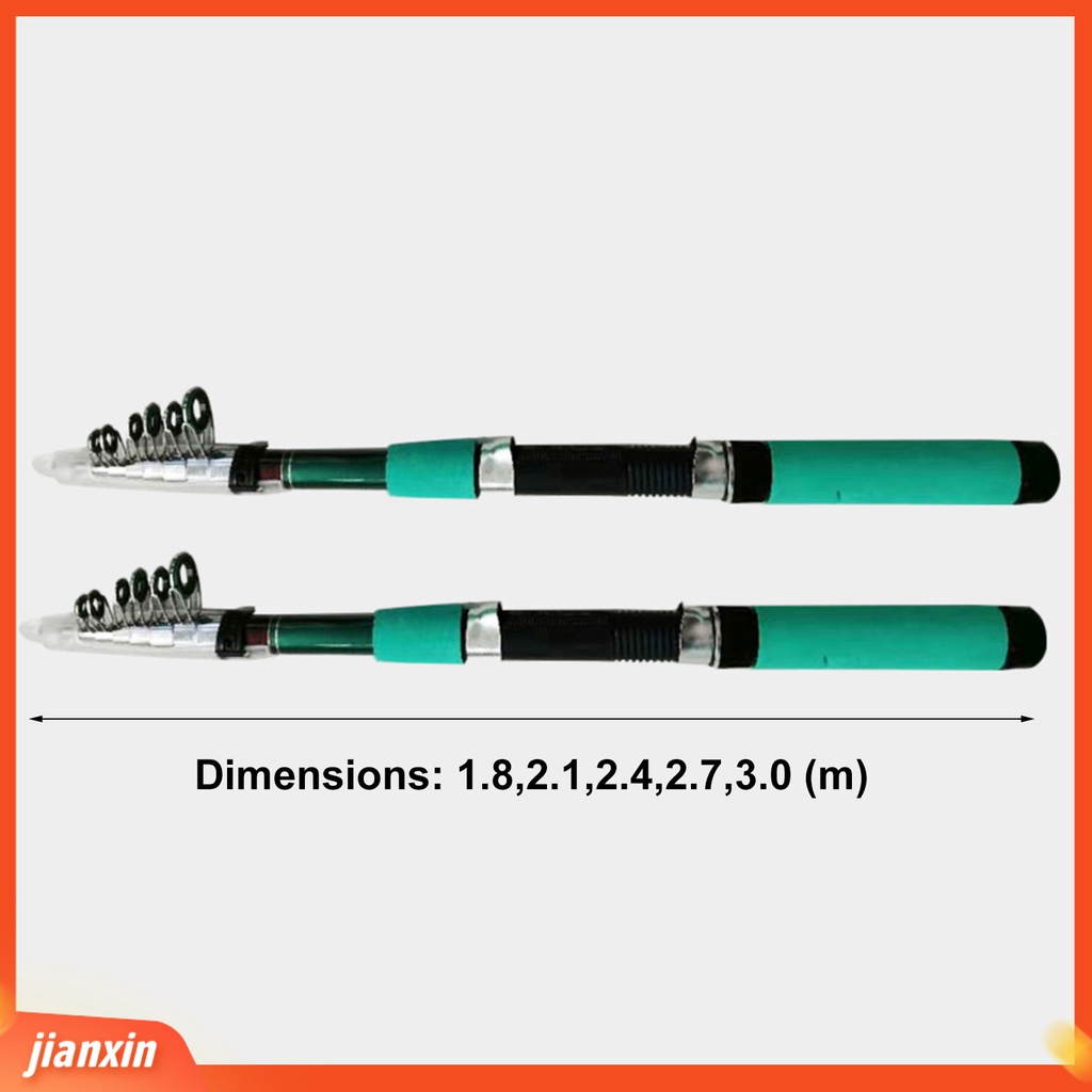 (In Stock) Tiang Pancing Desain Ergonomis Adjustable Fiber-glass Air Asin Air Tawar Telescopic Fishing Rod Untuk Outdoor