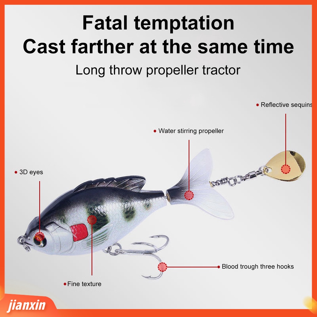 (In Stock) 9.5cm 16.5g Umpan Palsu Berguna Kait Tajam Kekuatan Tarik Yang Baik Tekstur Halus Umpan Buatan Portabel Untuk Memancing