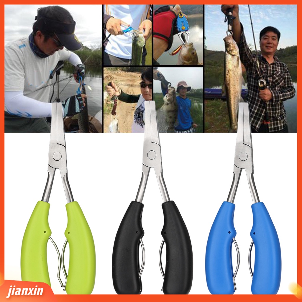 (In Stock) Tang Pancing Multifungsi Good Bite Force Stainless Steel Kekuatan Tinggi Pancing Kait Hidung Datar Tang Fishing Tackle