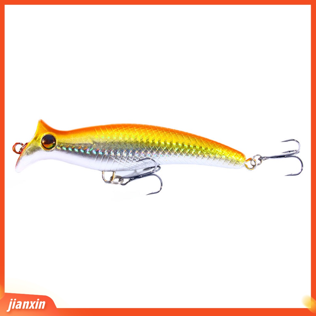 (In Stock) 12.5cm 20g Gelombang Climbing Lure Multicolor Ganda Tiga Kait Plastik Bionic Eye Fishing Lure Untuk Memancing