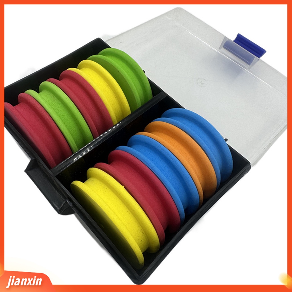 (In Stock) 1set Spool Garis Busa Warna Cerah Ukuran Kompak Ultralight Density Tinggi Dengan Kotak Penyimpanan Spool Busa EVA Serbaguna Tempat Pancing Perlengkapan Memancing