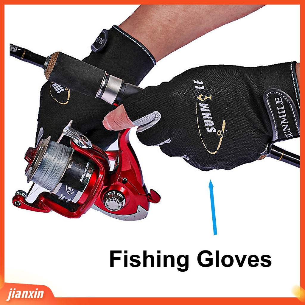(In Stock) 1pasang Sarung Tangan Memancing 3setengah Jari Tabir Surya Tahan Air Musim Panas Sport Lure Gloves Untuk Pecinta Memancing