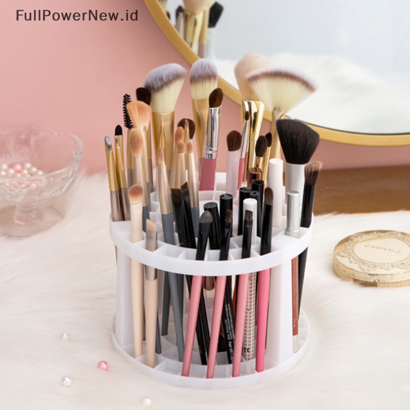 Power Makeup Brushes Storage Kapasitas Besar Tempat Kuas Kosmetik Air-Dry Stand Rack ID