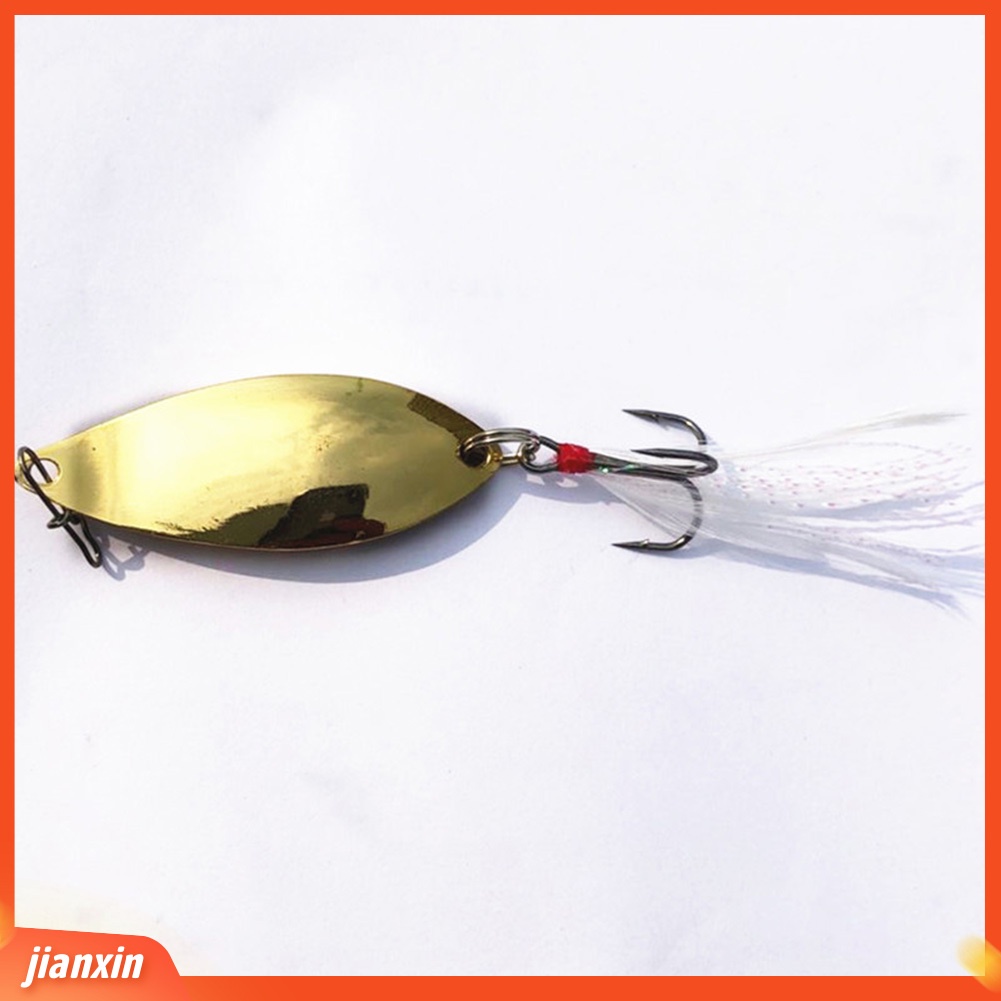 (In Stock) 4.5 cm Logam Mini Memancing Buatan Sendok Umpan Wobbler Ikan Renang Umpan Tackle