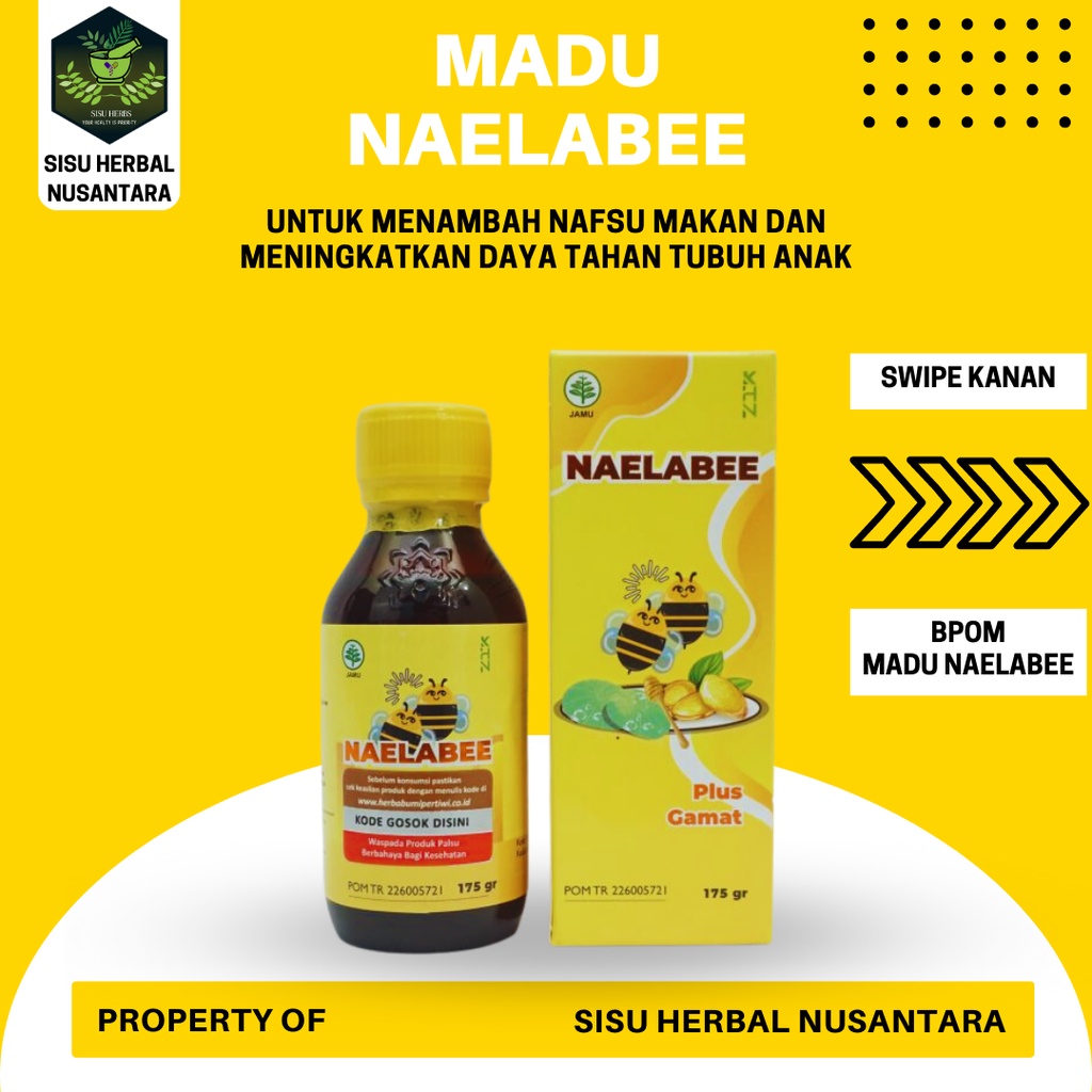 MADU NAELABEE ASLI MADU ANAK UNTUK MENAMBAH NAFSU MAKAN DAN MENINGKATKAN DAYA TAHAN TUBUH ANAK ORIGINAL