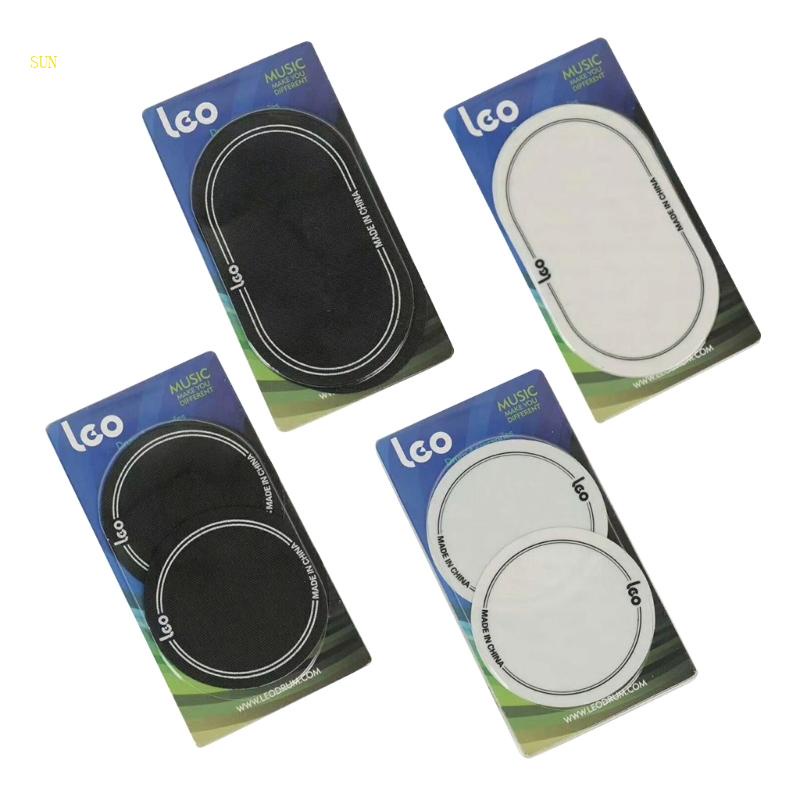 Sun Single Double Pedal Patch Bass Drum Patches 2Pcs Drumhead Kick Pad Protector