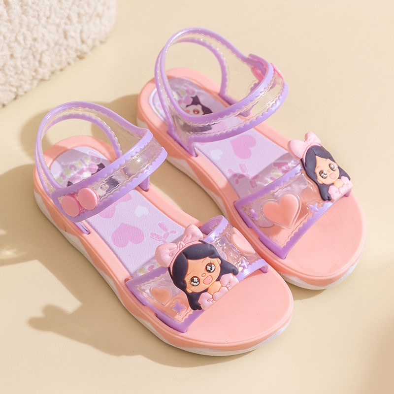 [Rumah Mainan] Sepatu Sandal Anak Anak Perempuan Karakter Princess Love Aesthetic Tali Belakang Sendal Nyaman Slip On Murah Grosir Keren Lucu TerbaruS-712-Putri