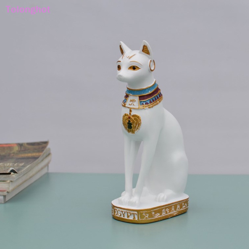 Tolonghot&gt; Mesir Kucing Resin Kerajinan Vintage Dekorasi Rumah Modern Baster Dewi Dewa Pharaoh Patung Patung Untuk Meja Ornamen Hadiah Dengan Baik