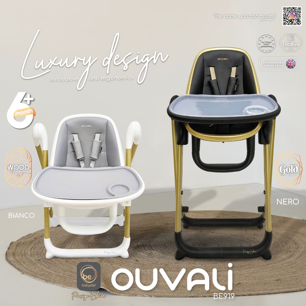 BabyElle Prestige Edition BE919 Ouvali / BabyElle Ouvali / Kursi Makan Bayi / Kursi Makan BabyElle