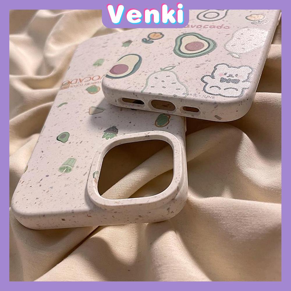 Venki - Untuk iPhone 11 Case Ramah Lingkungan Biodegradable Case Halus Pelindung Kulit Gandum Segar Pot Alpukat Kompatibel dengan iPhone 14 Pro max 13 Pro max 12 Pro Max 11 xr xs max 7