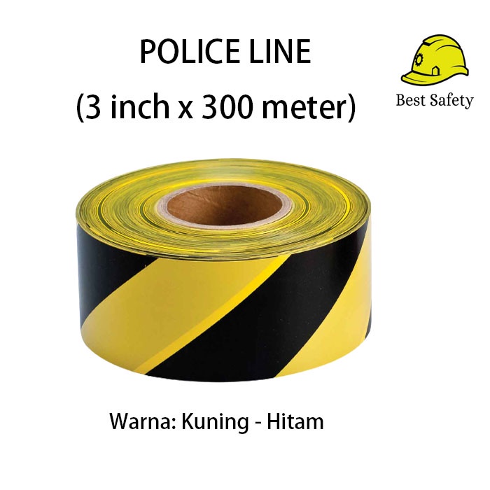 PROMO UNTUKMU!! Police Line / Garis Polisi 3 inchi x 300 meter / Barricade Tape