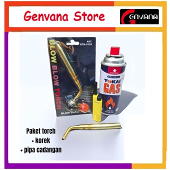 Paket Torch Manual + Gas TOKAI Baru + Korek Api ZET + Pipa Cadangan Torch Manual Ada Spuyernya
 - Ge