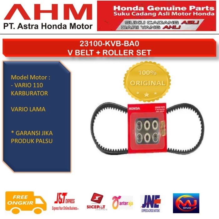V Belt/V-Belt KIT Honda Vario 110 Karbu/ KVB/ Original Part