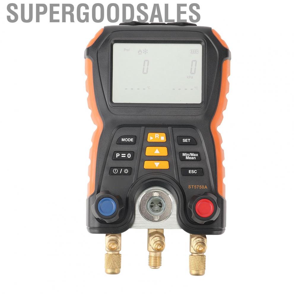 Supergoodsales 2 In 1 Pressure Temperature Tester  HVAC Digital Manifold Meter