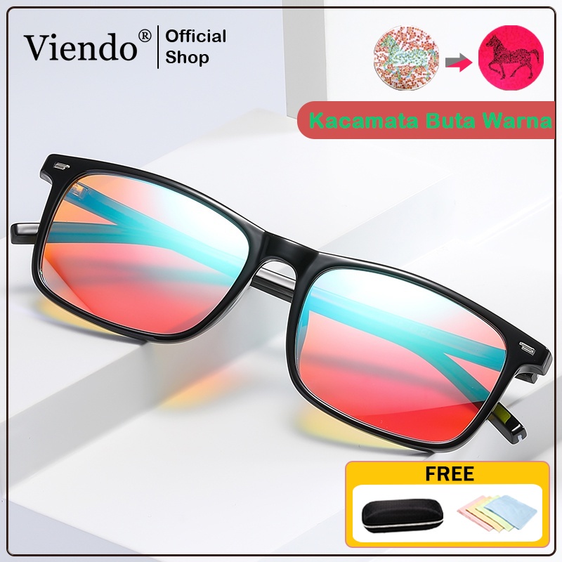 Viendo Frame Kacamata Buta Warna Pria Wanita Cowok Anti Blueray Radiasi Antiradiasi Kecamata Sinar M