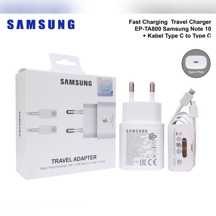 BUY CHARGER SAMSUNG NOTE 10 / 20 KABEL TYPE C TO C FAST CHARGING EP-TA800