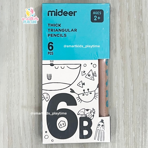 

Mideer Thick Triangular Pencils Pensil Anak - 6B